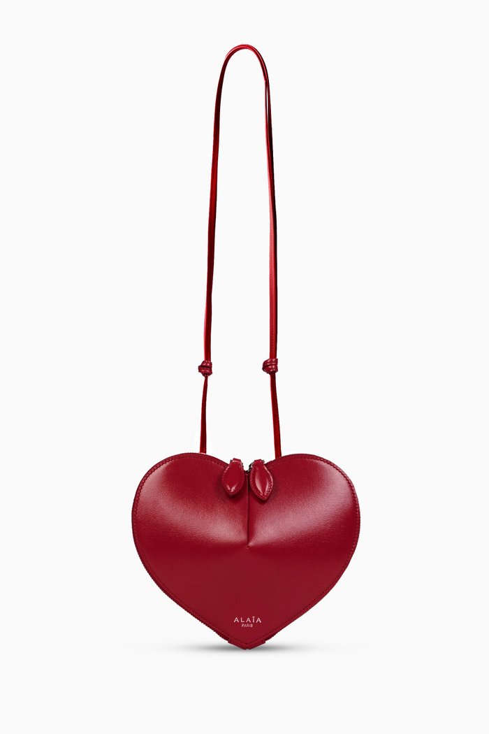 

Le Coeur Crossbody Bag In Calfskin, Red
