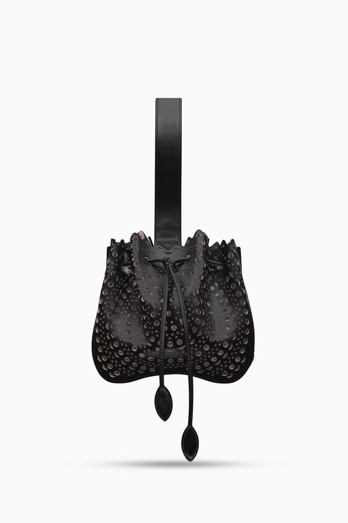 

Rose Marie Top Handle Bag In Vienne Lux Calfskin, Black