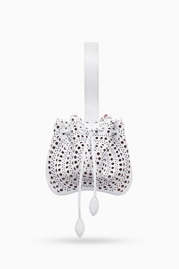

Rose Marie Top-handle Bag in Vienne Calfskin, White