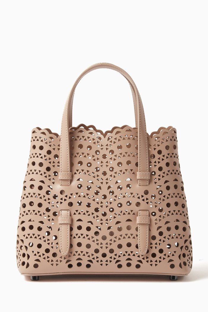 

Mina 20 Tote Bag in Vienne Wave Calfskin, Neutral
