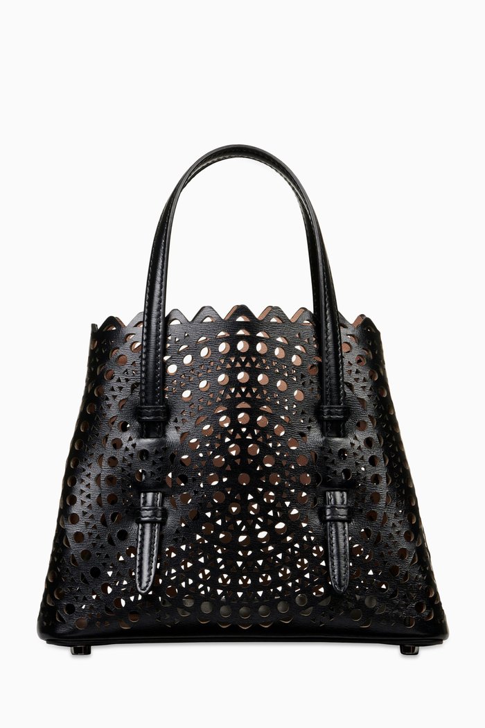 

Mina 20 Tote Bag in Vienne Wave Calfskin, Black