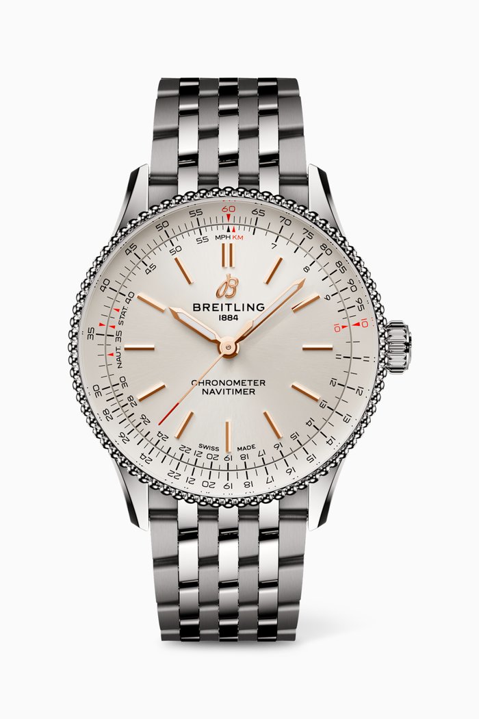 

Navitimer Automatic Stainless Steel Watch, 36mm, Neutral