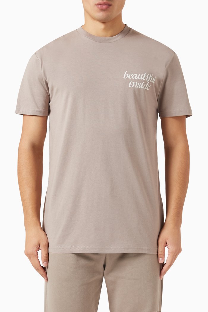 

Beautiful Inside T-shirt in Cotton Jersey, Neutral