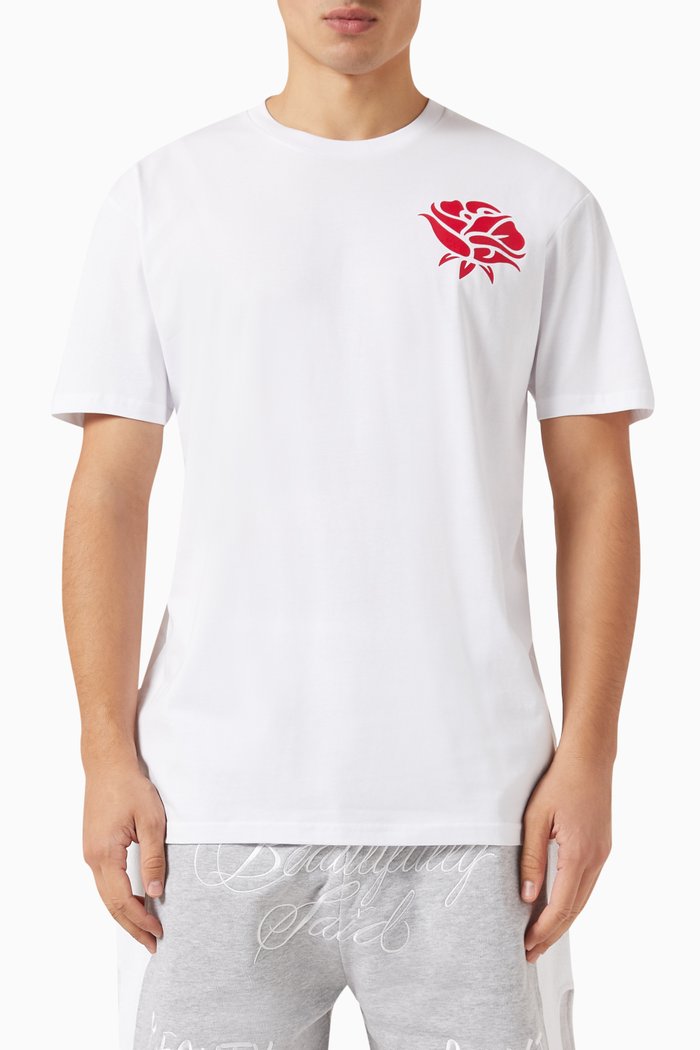 Fighter & Lover T-shirt in Cotton Jersey, White