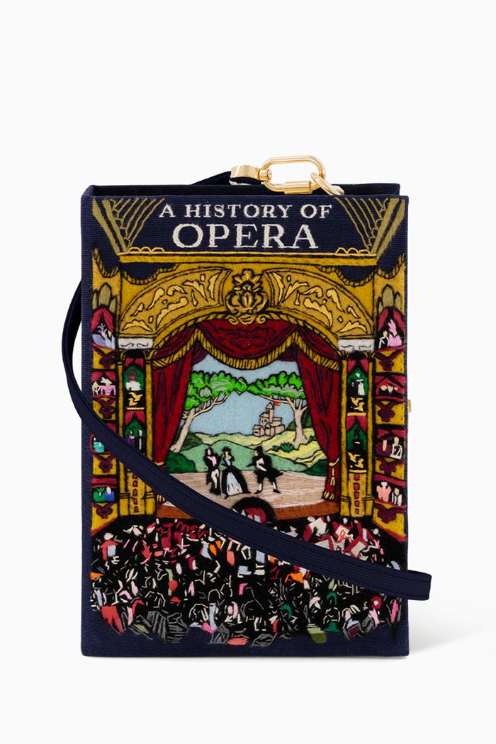 

A history of Opera Clutch in Felt, Blue
