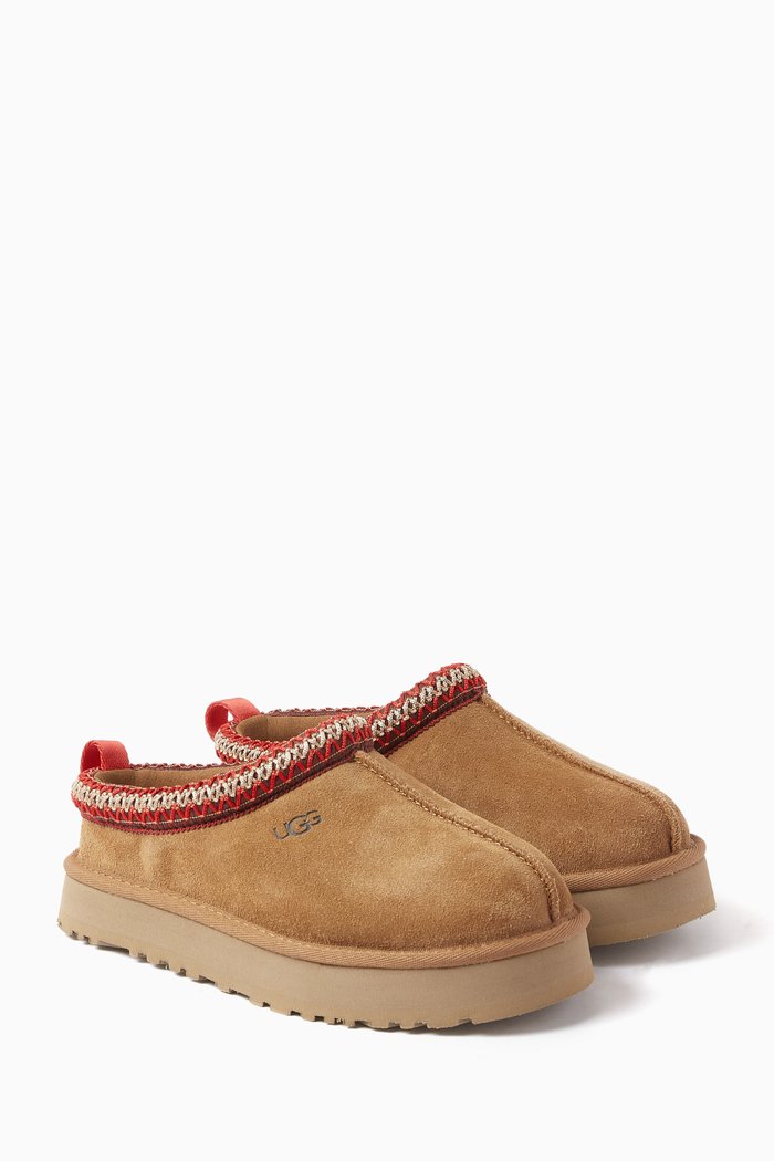 Tazz Slippers in Suede, Brown