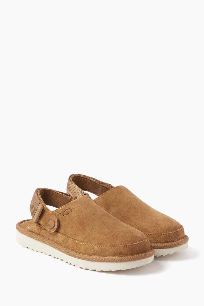 

Goldenstar Clogs in Suede, Brown