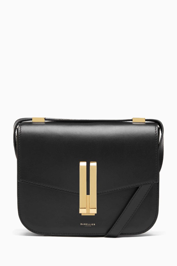 

The Vancouver Crossbody Bag in Leather, Black