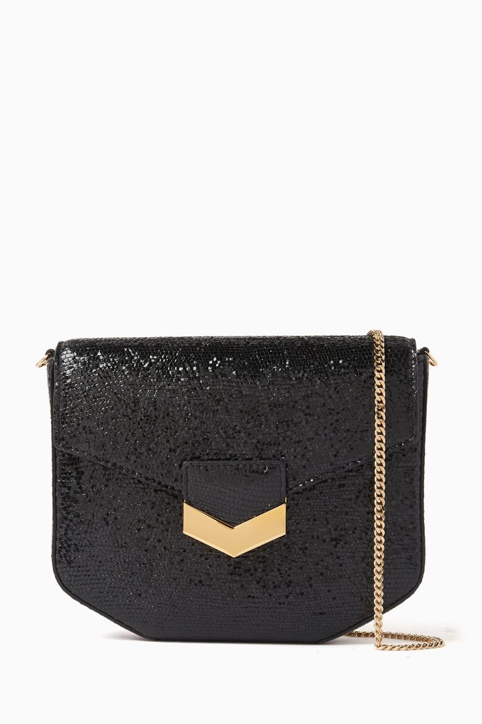 

The Mini London Crossbody Bag in Leather, Black