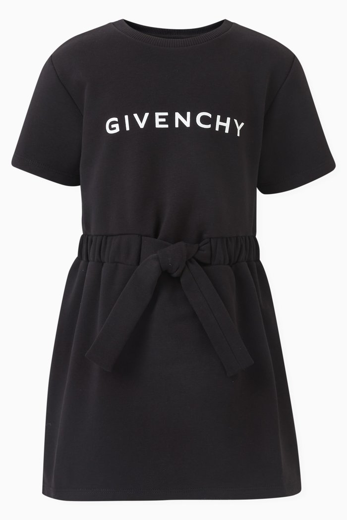 Logo-print Dress, Black