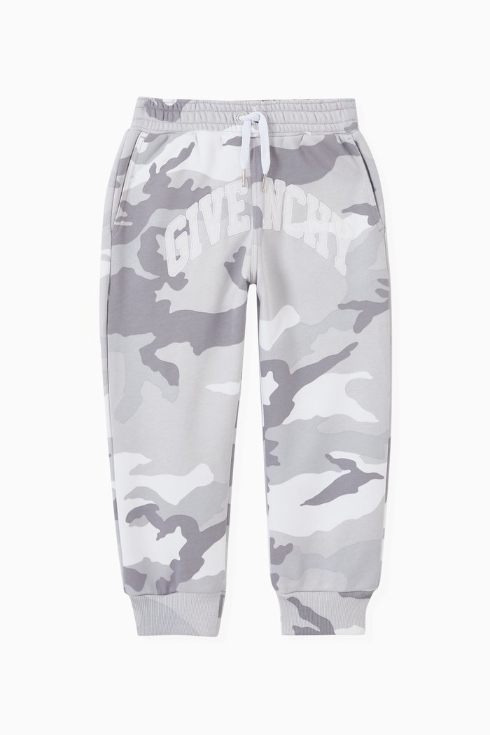 

Camouflage Logo Sweatpants in Cotton, Grey