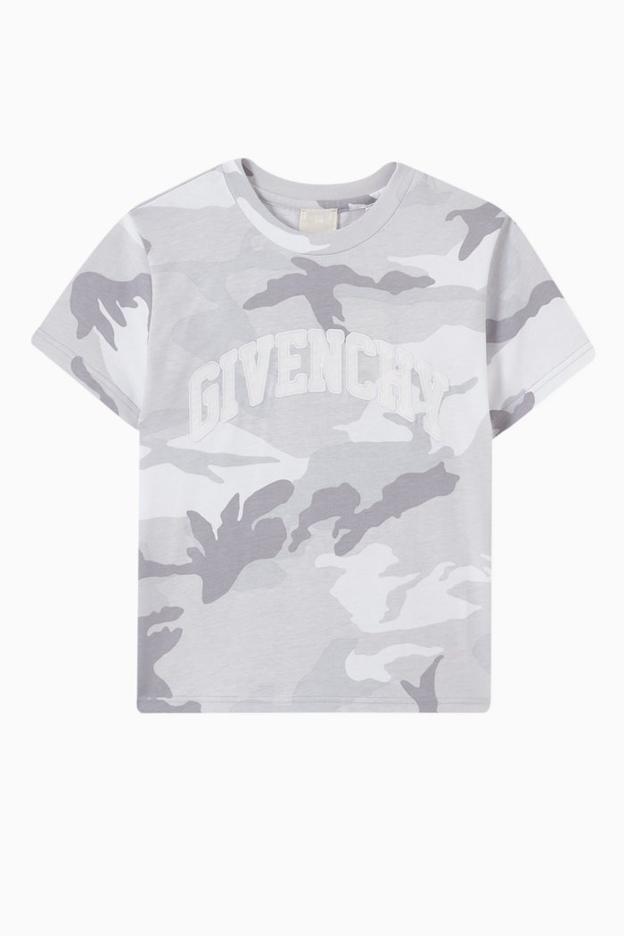 

Camouflage Logo T-shirt in Cotton, Grey