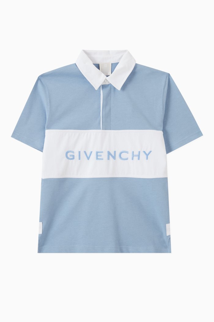 

Logo Polo Shirt in Cotton, Blue