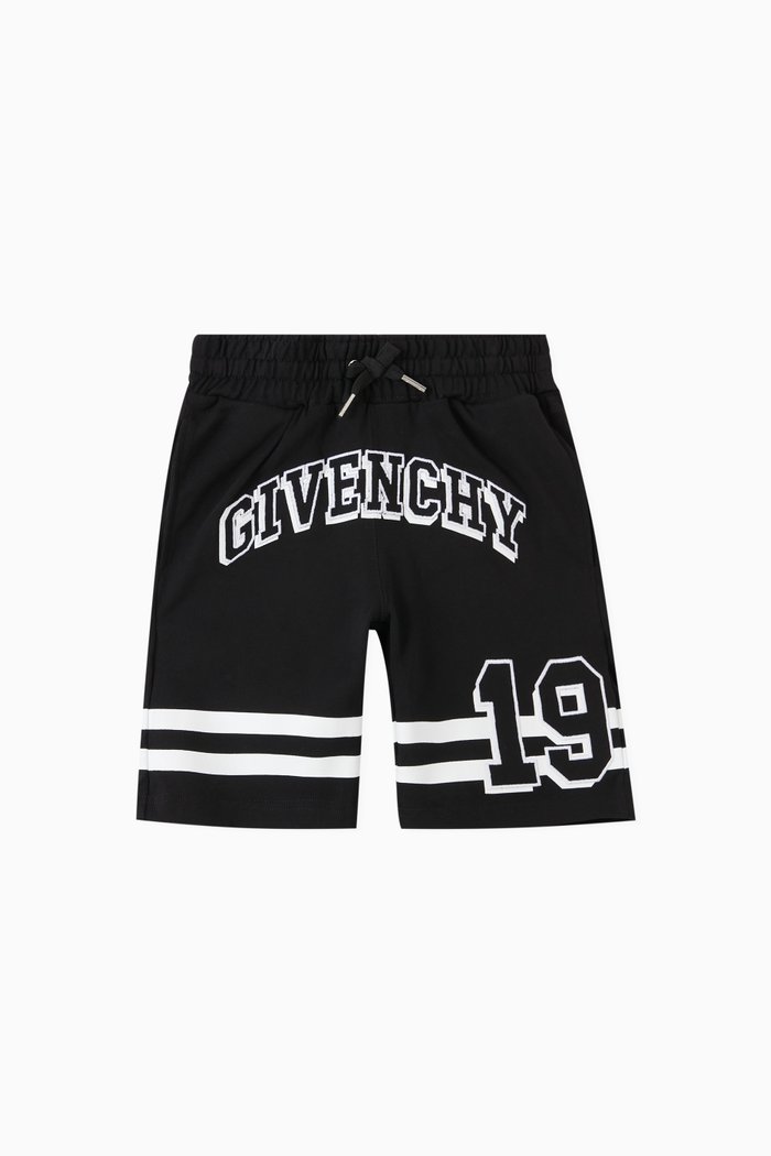 

Logo-print Bermuda Shorts in Cotton, Black