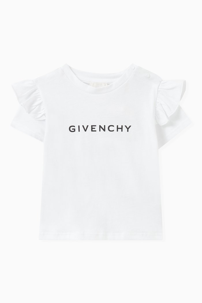 Logo T-shirt in Cotton Jersey, White