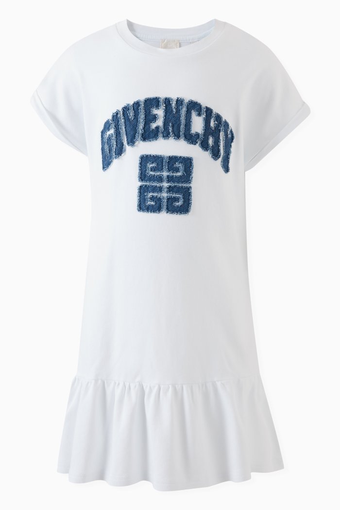 

Logo-appliqué Dress in Cotton, White