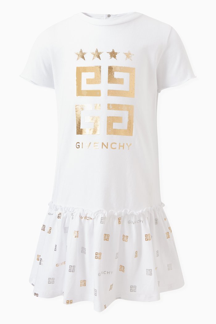 

Monogram Dress in Cotton Blend, White