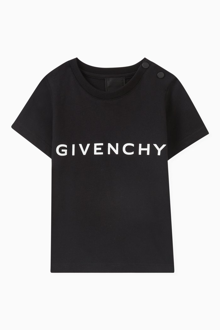 Logo T-shirt in Cotton Jersey, Black