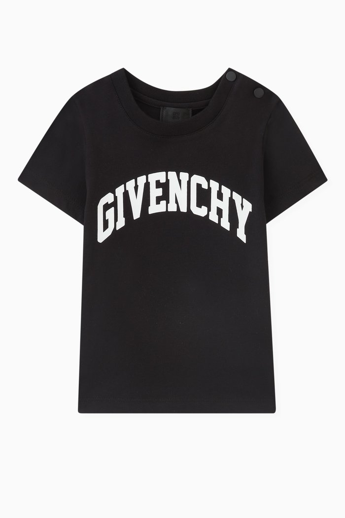 Logo T-shirt in Cotton Jersey, Black