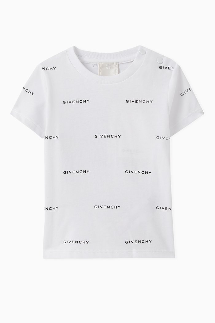 Logo-print T-shirt in Cotton, White