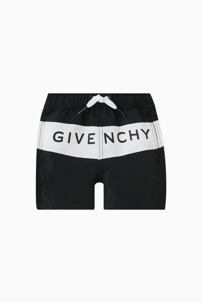 Logo-print Swim Shorts, Black