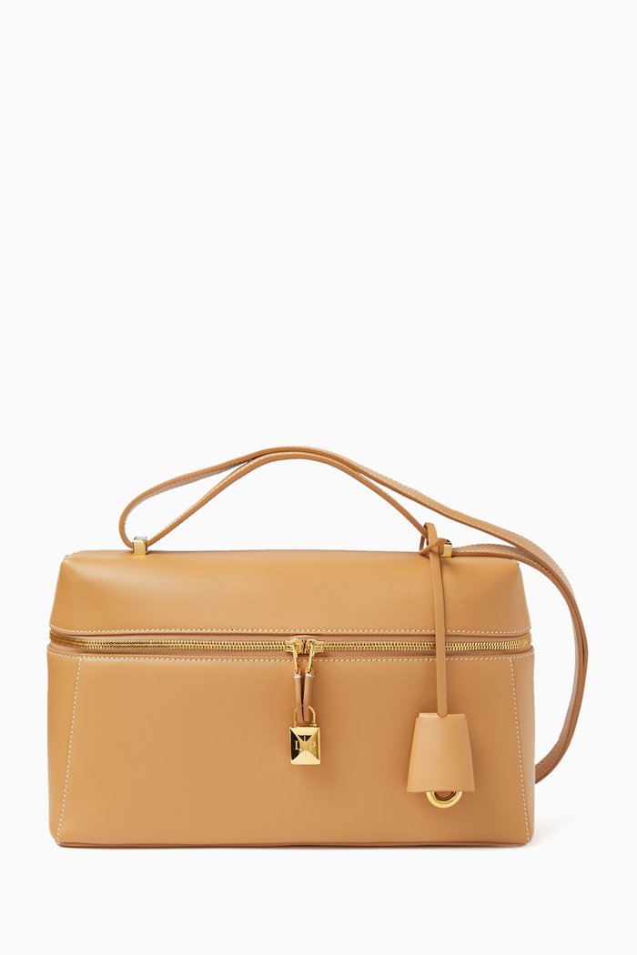 Extra Pocket L27 Bag in Leather, Neutral