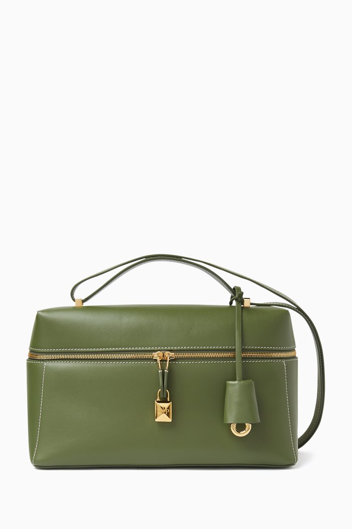 

Extra Pocket L27 Bag in Leather, Green
