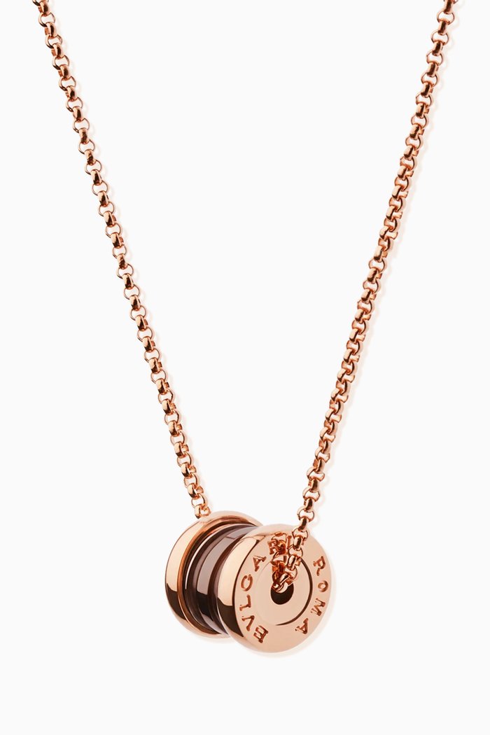 

B.zero1 Pendant Necklace in 18kt Rose Gold