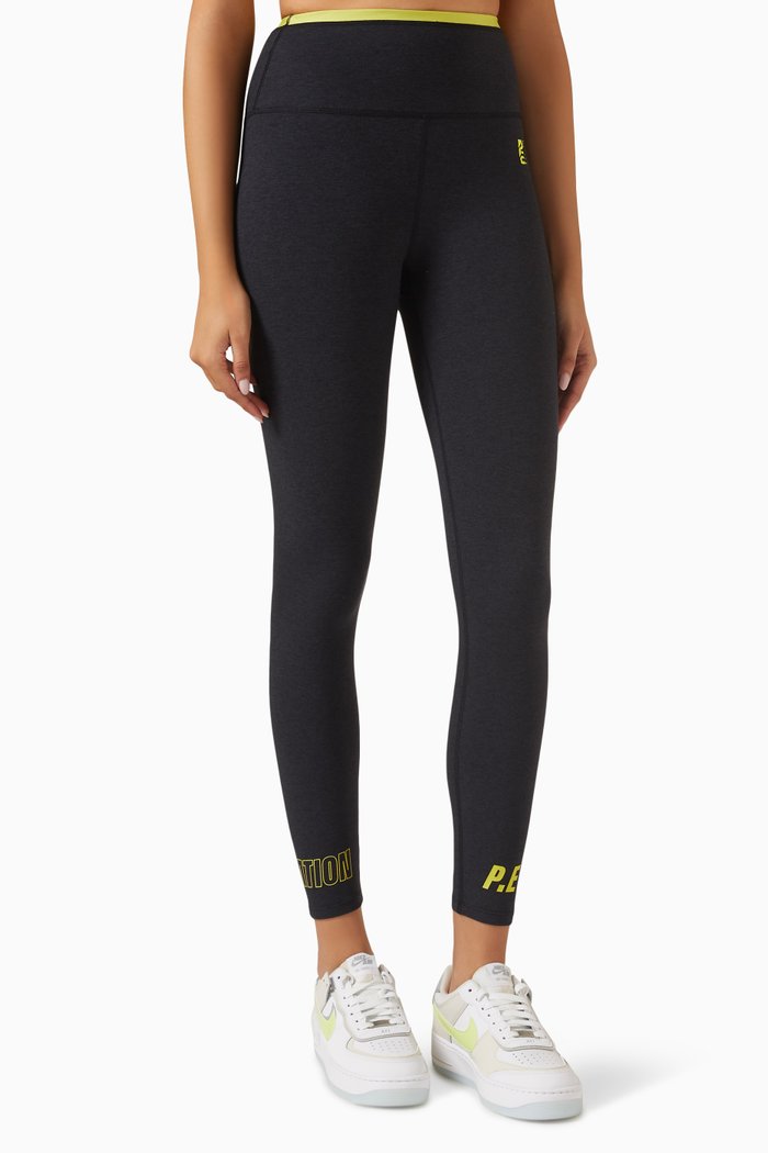 

Orbital High-rise Leggings in Recycled Polyester, Black