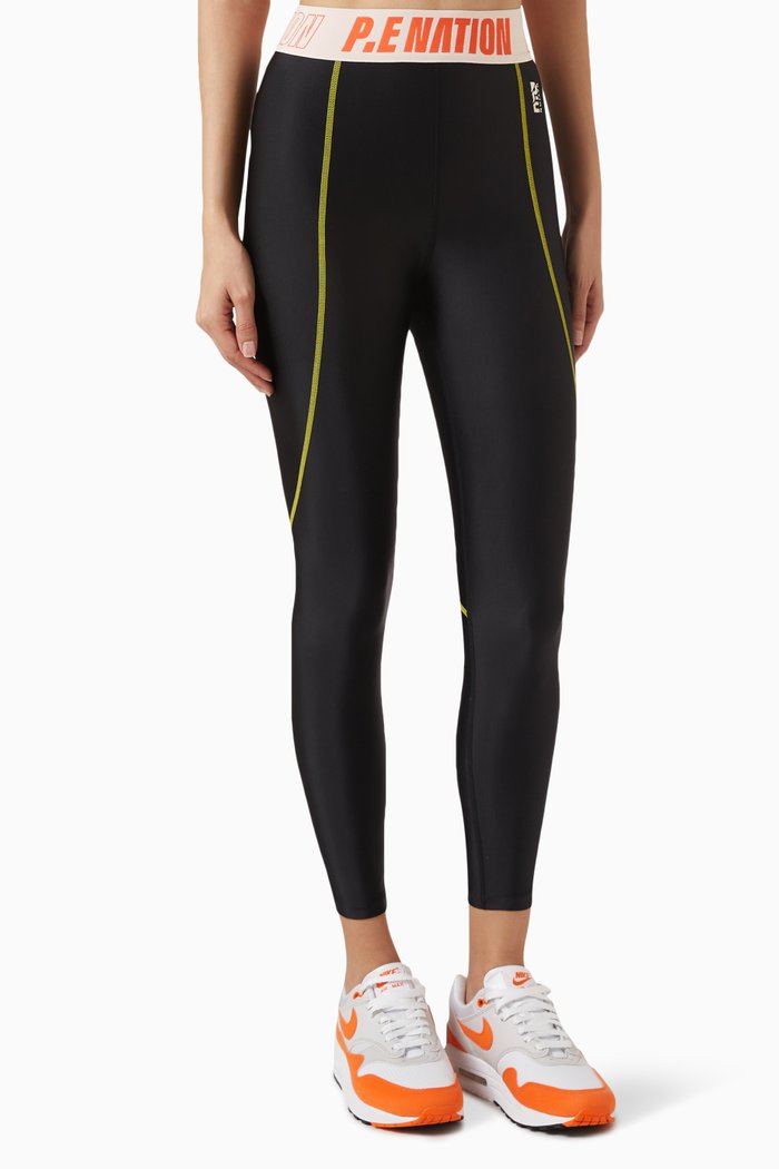 

Hudson High-rise Leggings in Recycled Polyester, Black