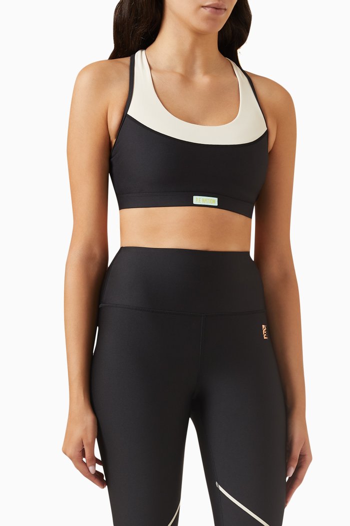 

Neptune Sports Bra in Recycled Polyester, Black