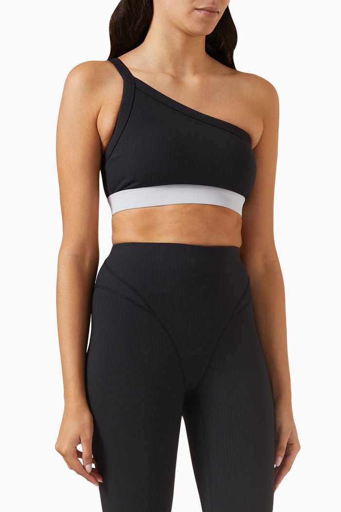 

Mark One-shoulder Sports Bra, Black