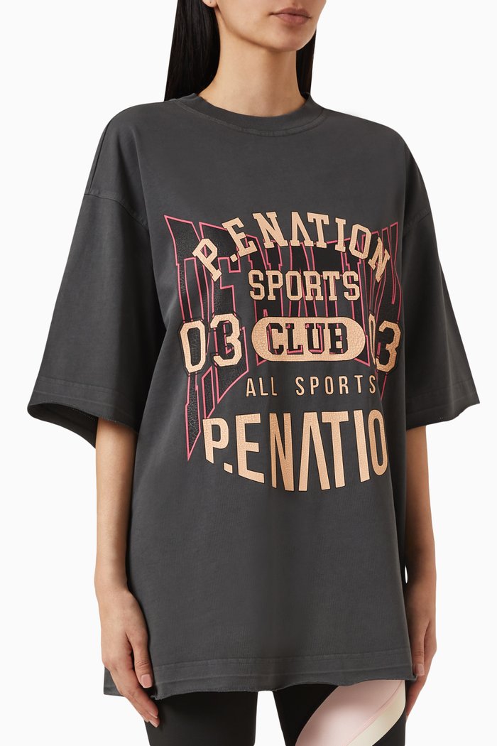 

Pioneer Oversized T-shirt in Organic Cotton, Grey