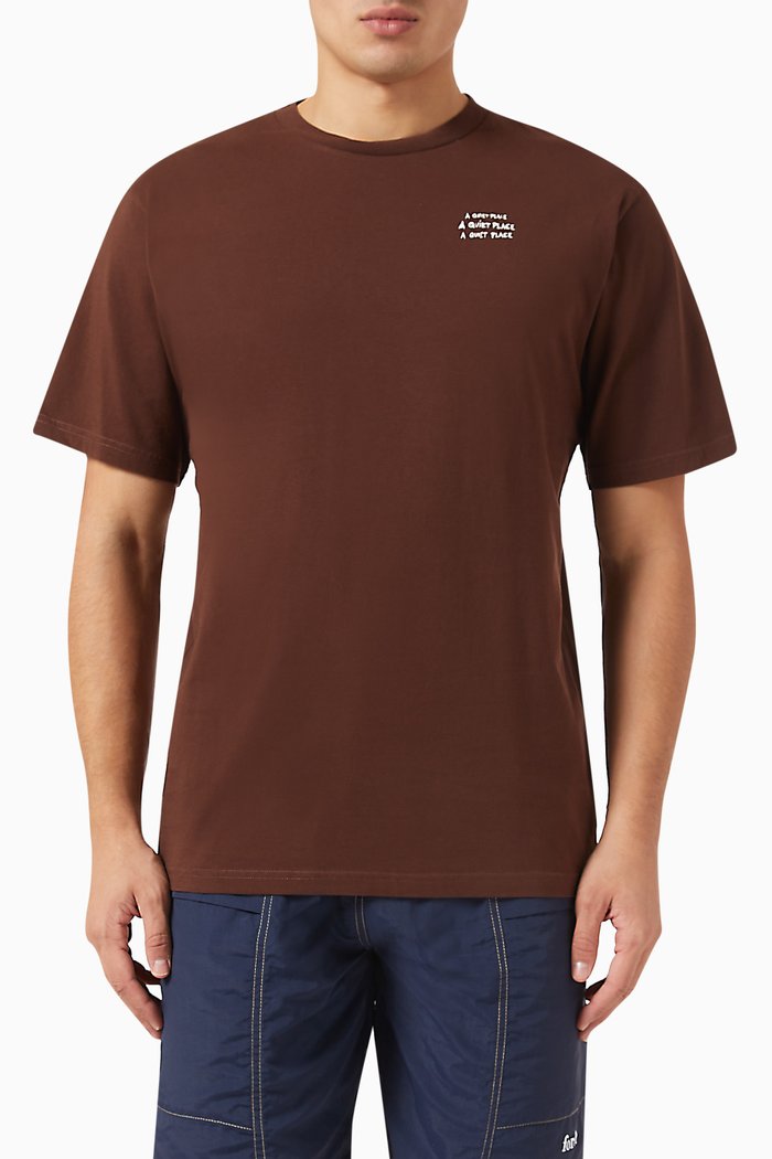 Arid T-shirt in Cotton-jersey, Brown