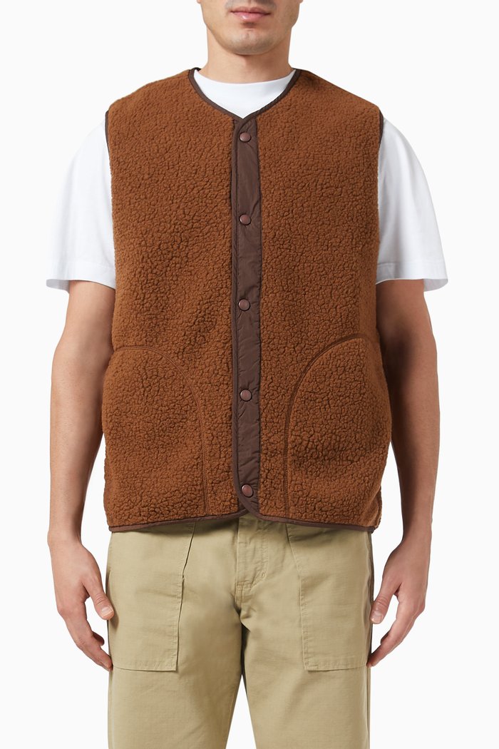 

Aura Vest in Sherpa Fleece, Brown