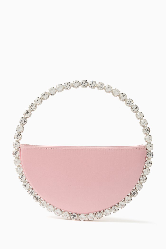 Small Eternity Clutch in Satin, Pink