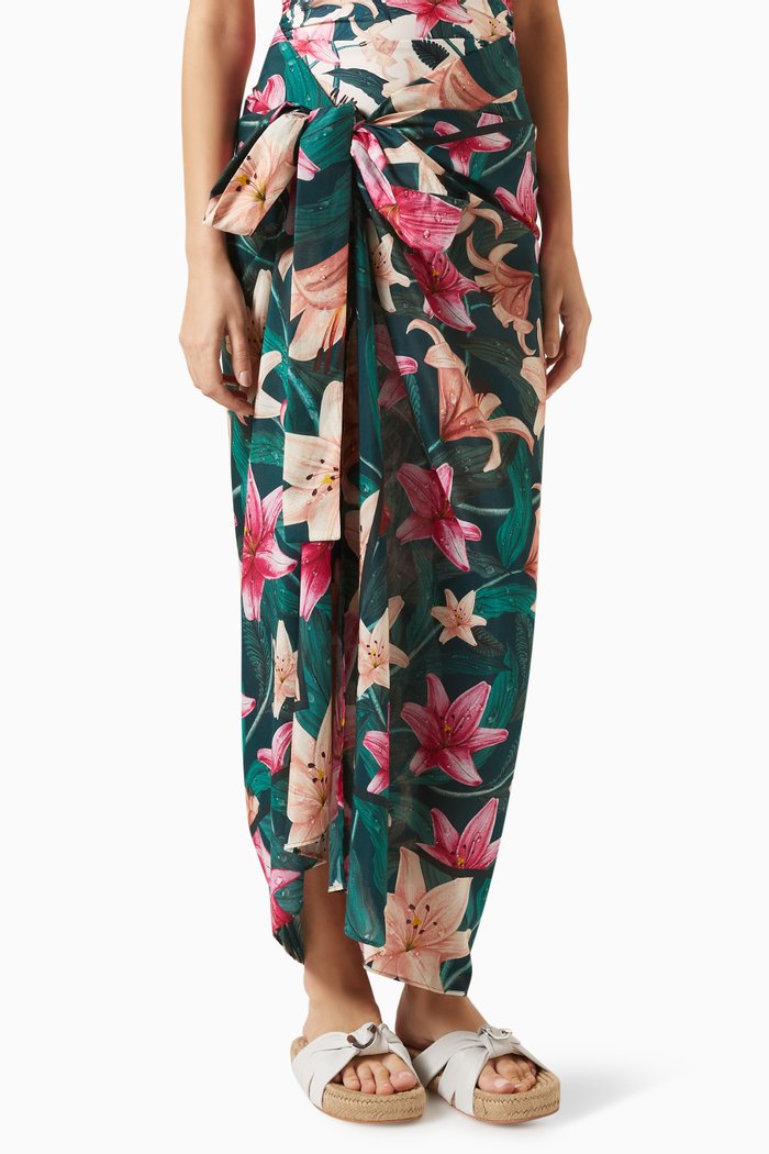 

Lavanda Rocio Pareo in Cotton-silk, Multicolour