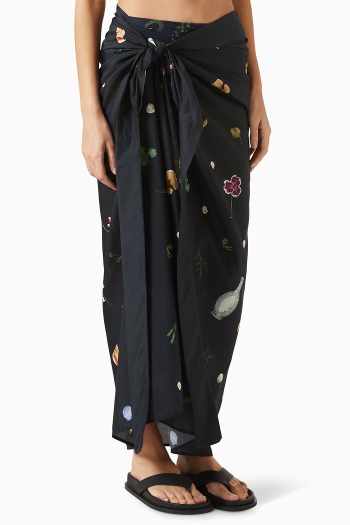 

Lavanda Tesoro Pareo in Cotton-silk, Multicolour