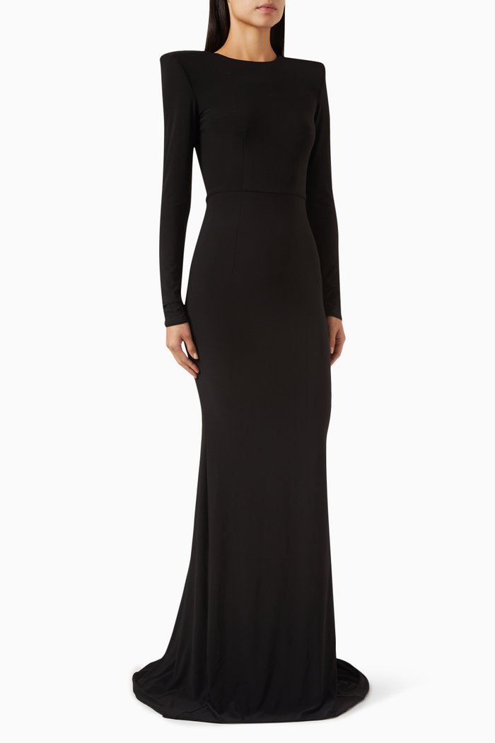 

Forte Gown in Stretch Jersey, Black