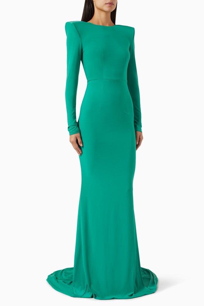 

Forte Gown in Stretch Jersey, Green