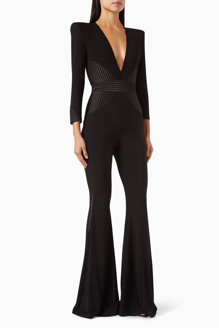 Secret Jumpsuit in Stretch Jersey, Black