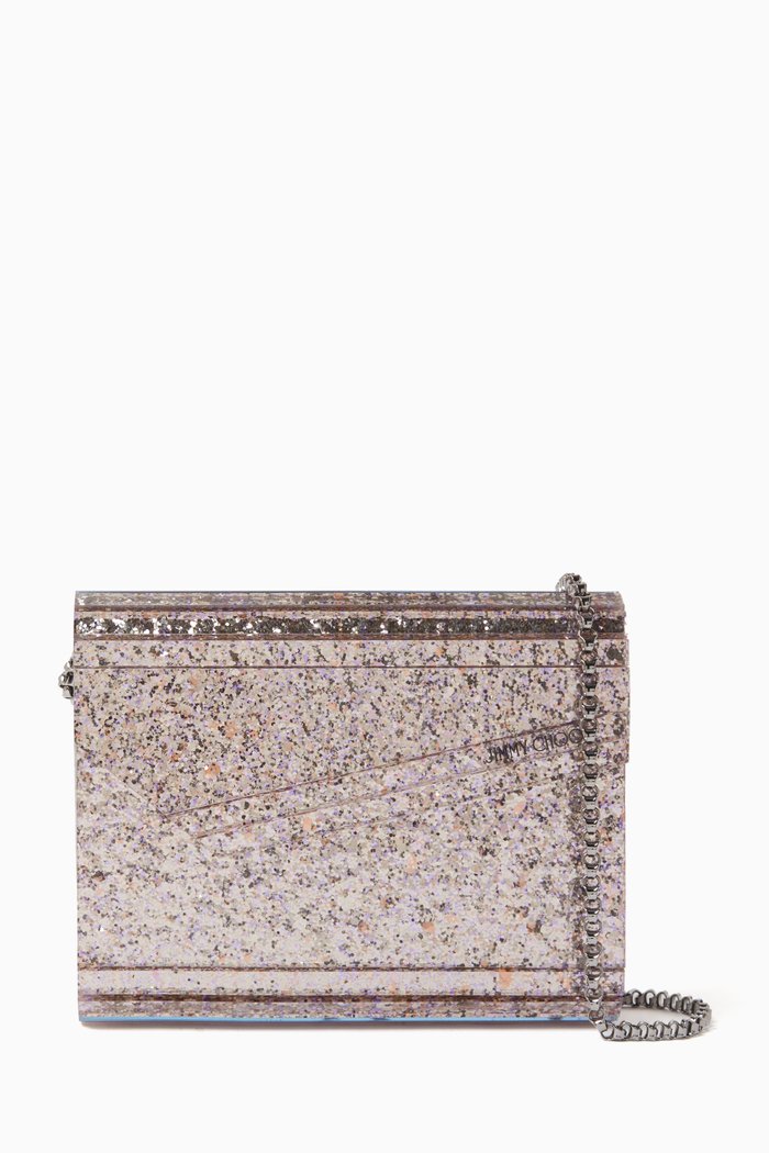 

Candy Clutch Bag in Glitter Acrylic, Multicolour