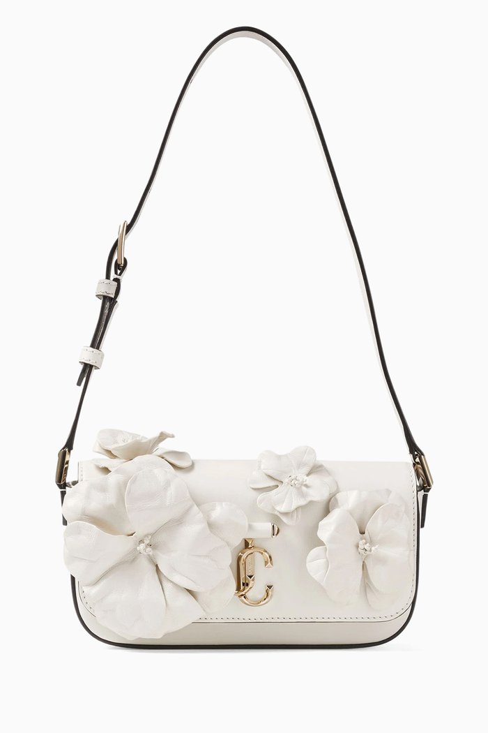 

Mini Avenue Shoulder Bag in Leather, White