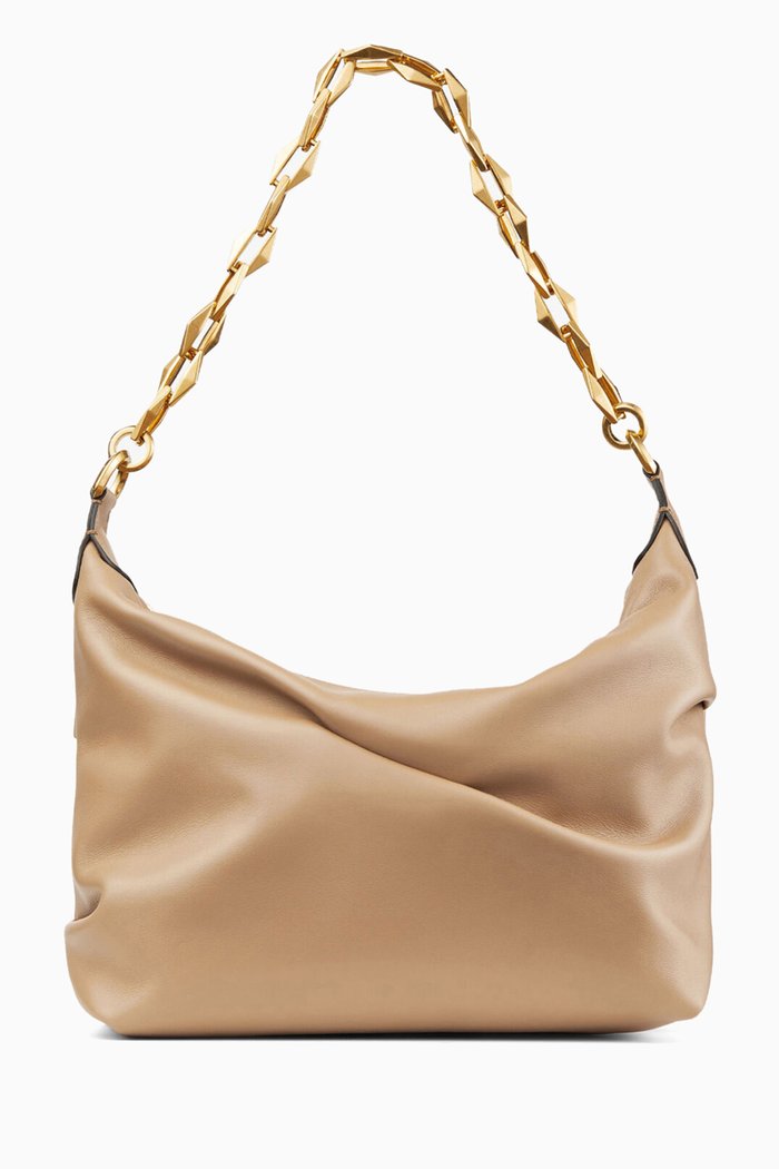 

Diamond Soft Hobo/S Bag in Nappa, Neutral