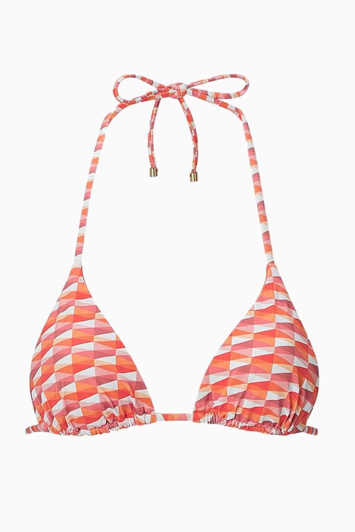 

Ariah Tie-up Bikini Top in ECONYL®, Red