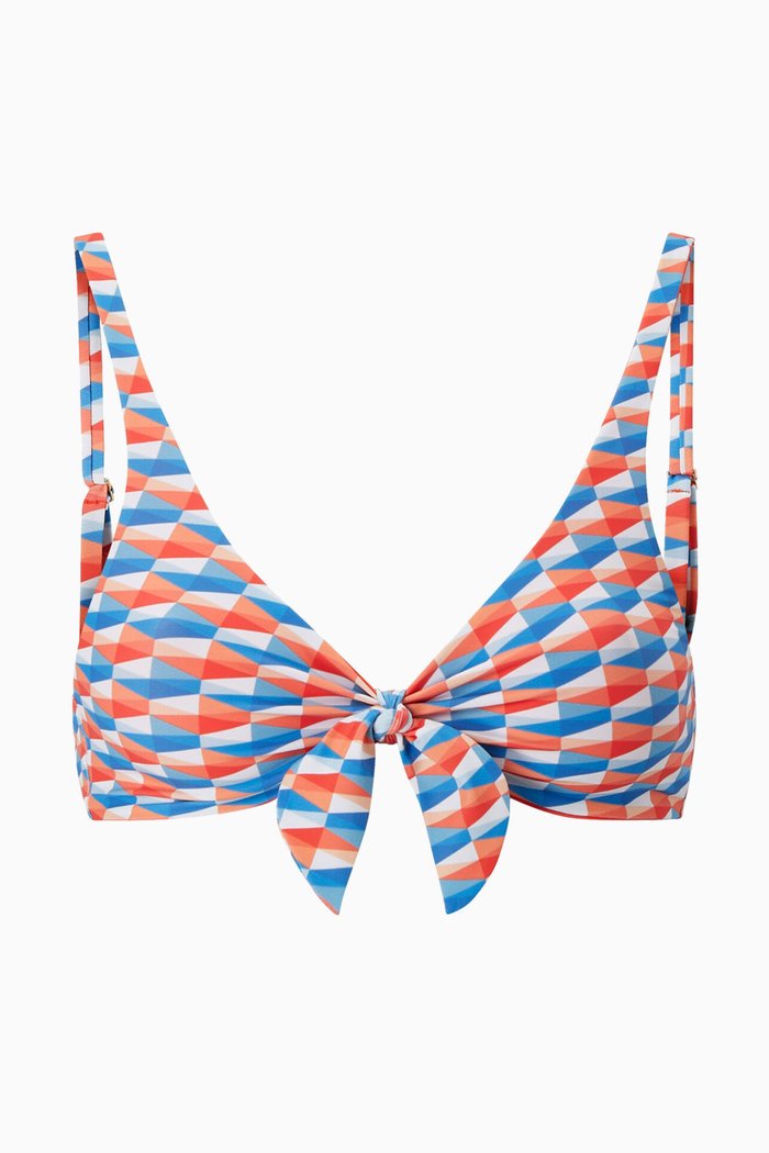 

Apia Tie-knot Bikini Top in ECONYL®, Red
