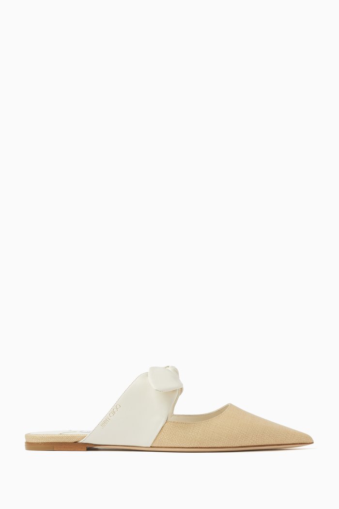 

Rali Slip-on Mules in Nappa Leather, White