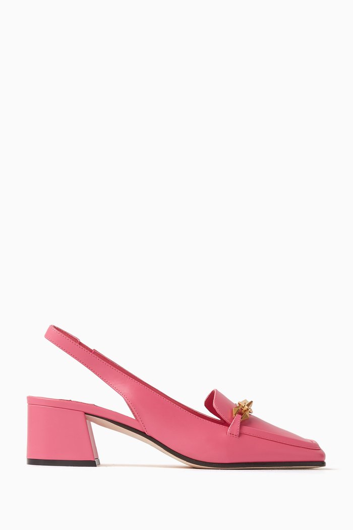 

Diamond Tilda 45 Slingback Pumps in Leather, Pink