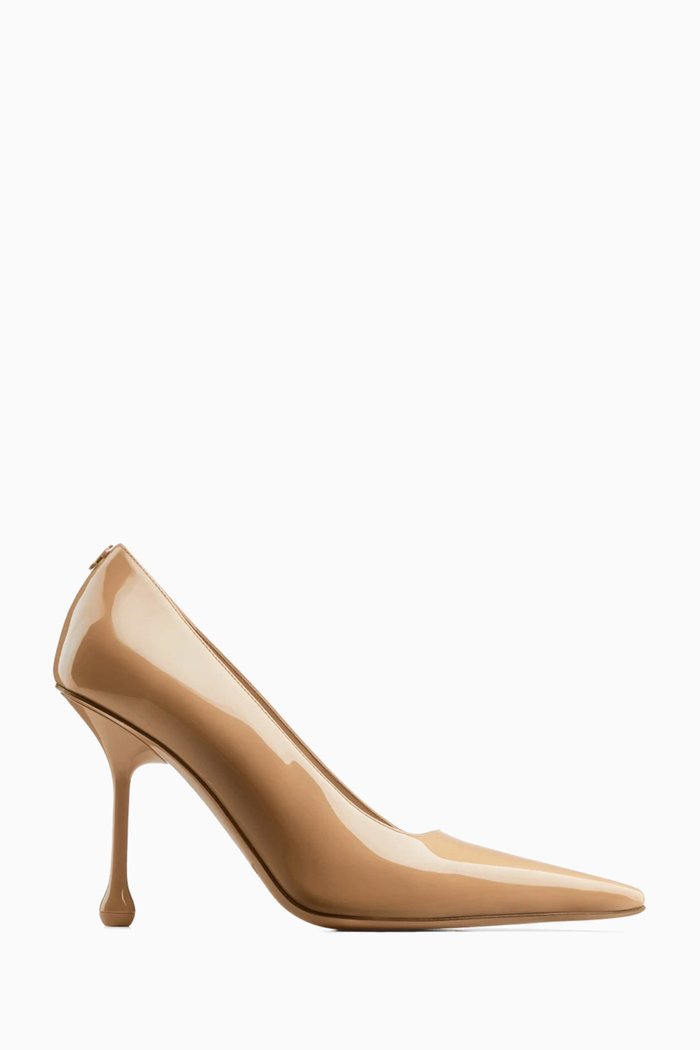 

Ixia 95 Pumps in Patent Leather, Brown