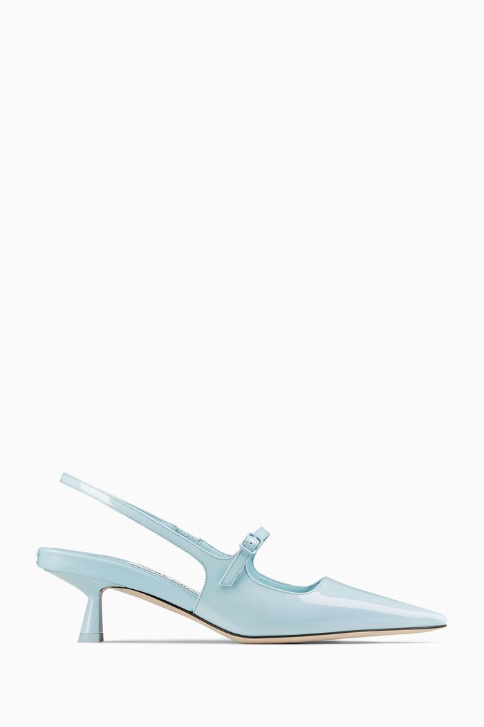 

Didi 45 Slingback Pumps in Patent Leather, Blue